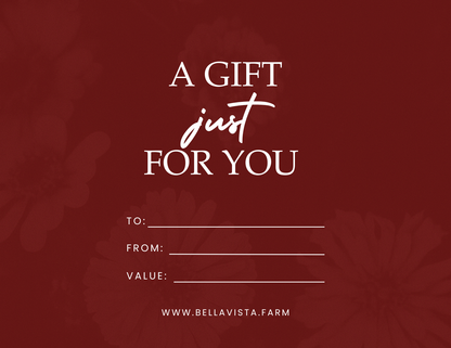 Bella Vista Flower Farm Gift Card