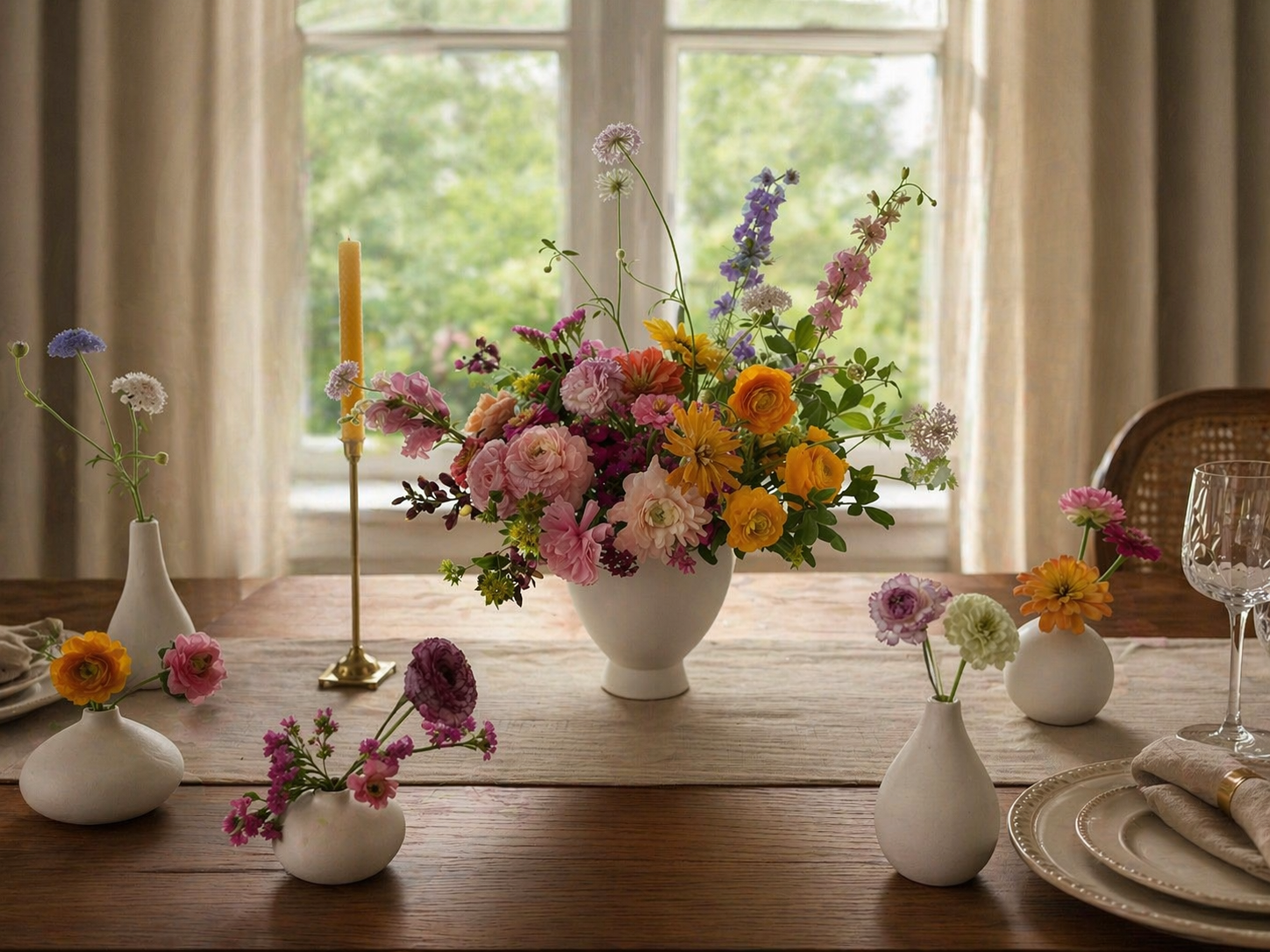 Garden-style Hosting Flowers for entertaining guests near Houston