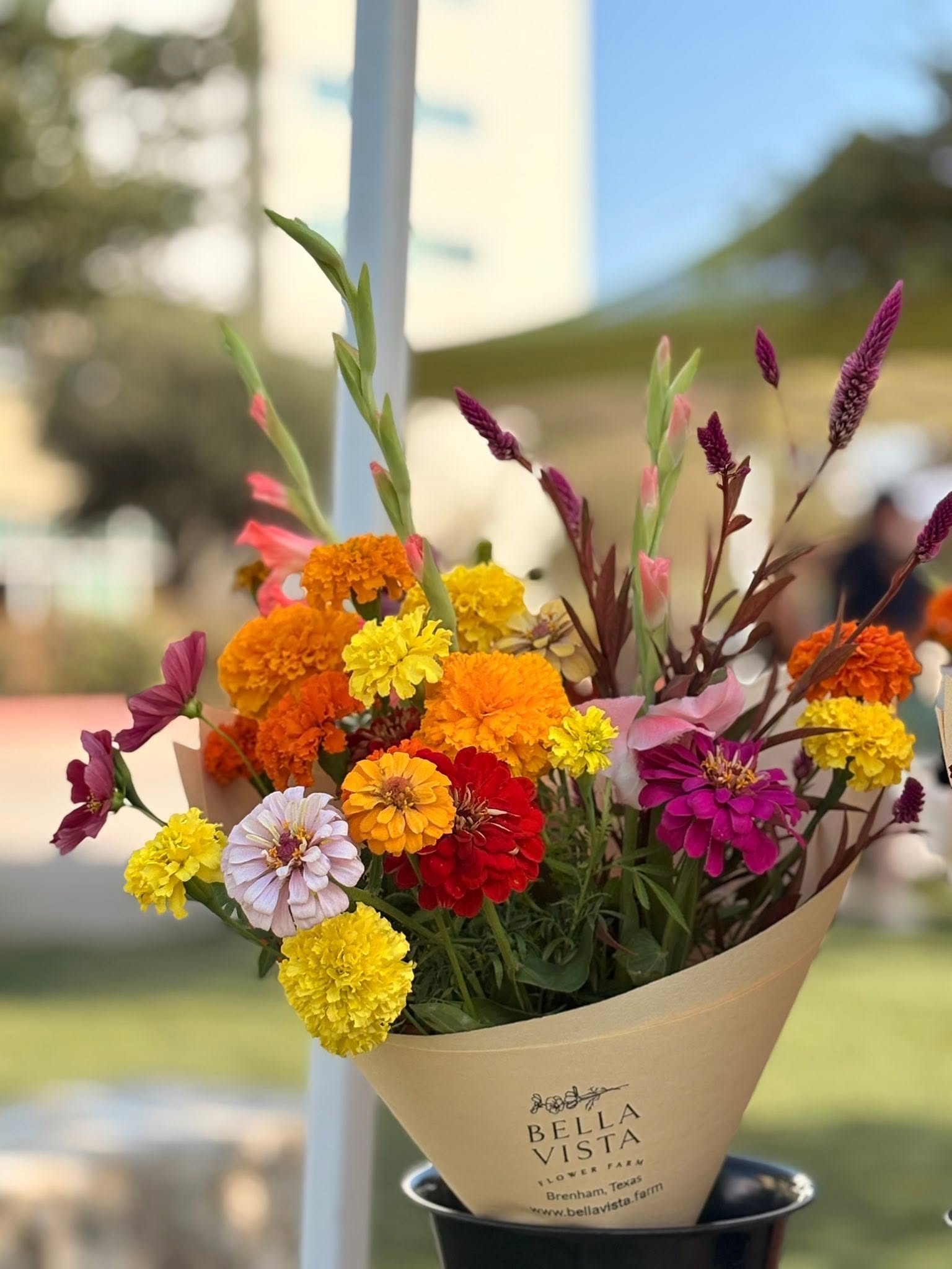 Fresh locally grown bouquet from the A Month in Flowers Flower Club by Bella Vista Flower Farm