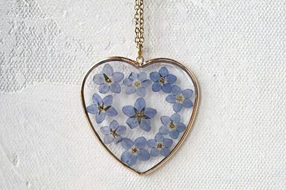 Pressed Flowers Necklace