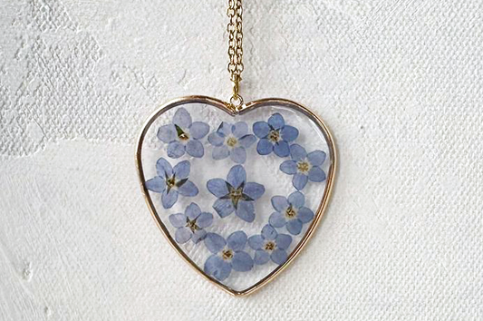Pressed Flowers Necklace